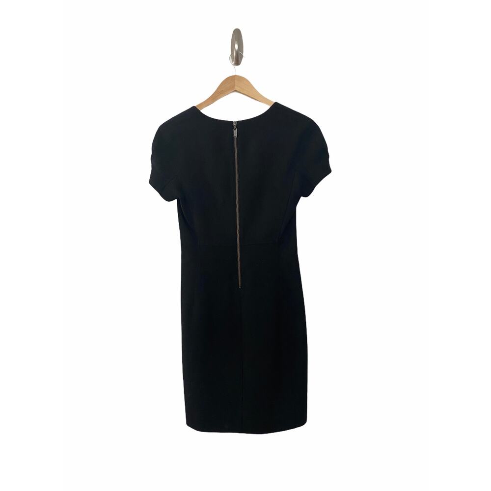 Aritzia Babaton Womens Cap Sleeve Sheath Dress Black S Small - Picture 4 of 9